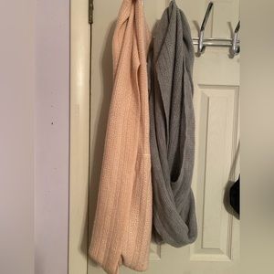 Pair of Pink & Gray Calvin Klein Scarves